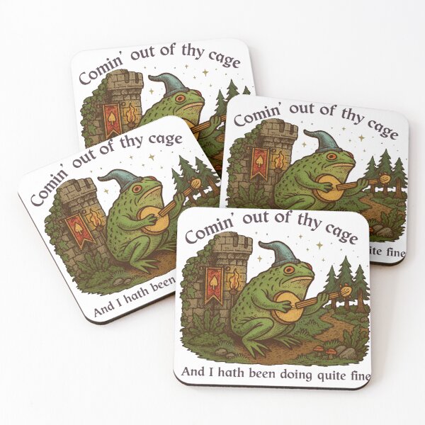 Item preview, Funny Medieval Frog Brightside  designed and sold by creepytoesart.