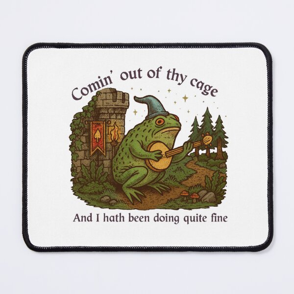 Item preview, Funny Medieval Frog Brightside  designed and sold by creepytoesart.