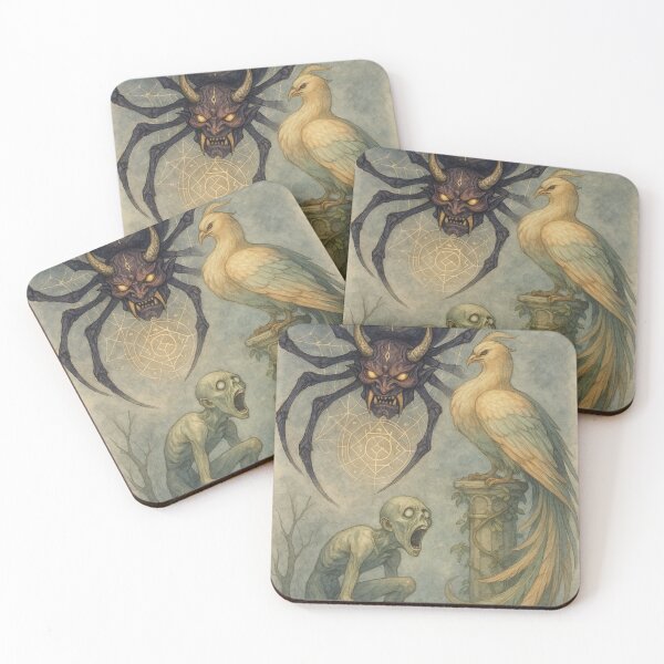 Item preview, Tsuchigumo, Simurgh and Drekavac 04 designed and sold by AIfolklore.