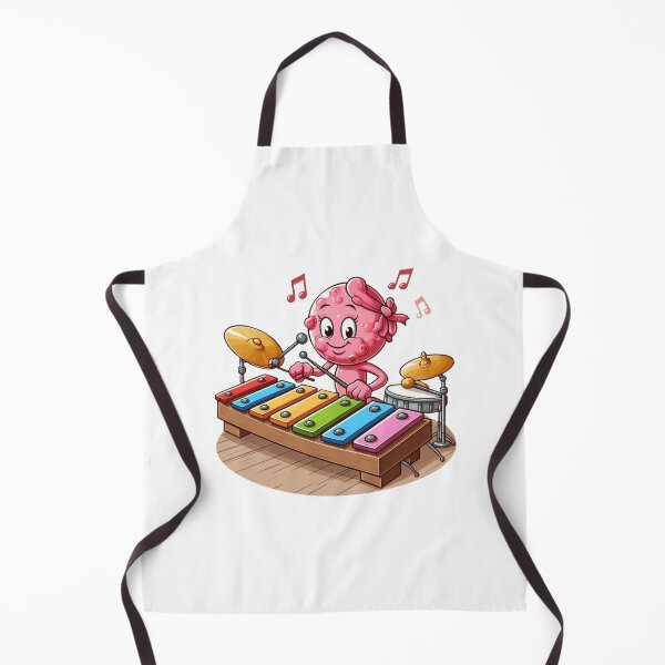 Item preview, Funny figure playing xylophone – Colorful music cartoon design designed and sold by Capus_Artwork.