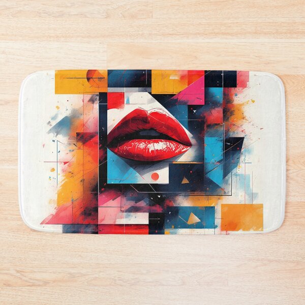 Item preview, Lips Colorful Abstract Design E1A0004 designed and sold by Ekeinekeke.