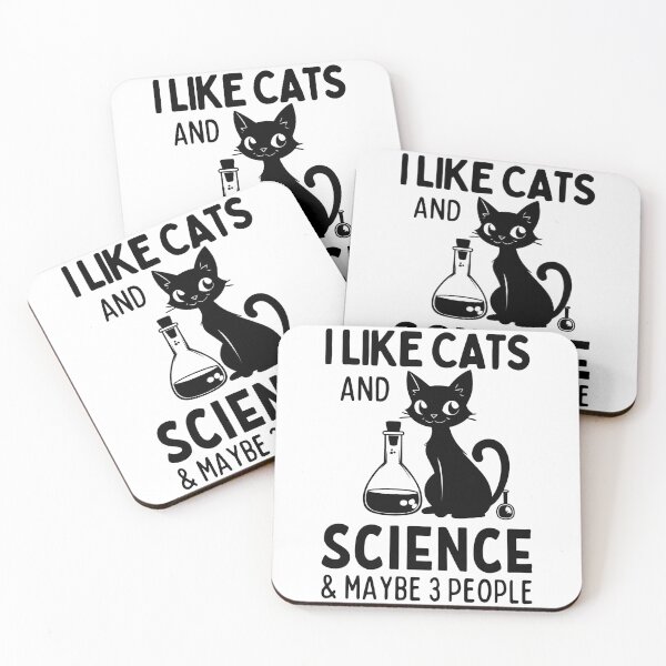 Item preview, I Like Cats And Science Funny Quote designed and sold by Jcat7.