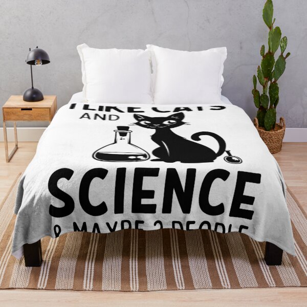 Item preview, I Like Cats And Science Funny Quote designed and sold by Jcat7.