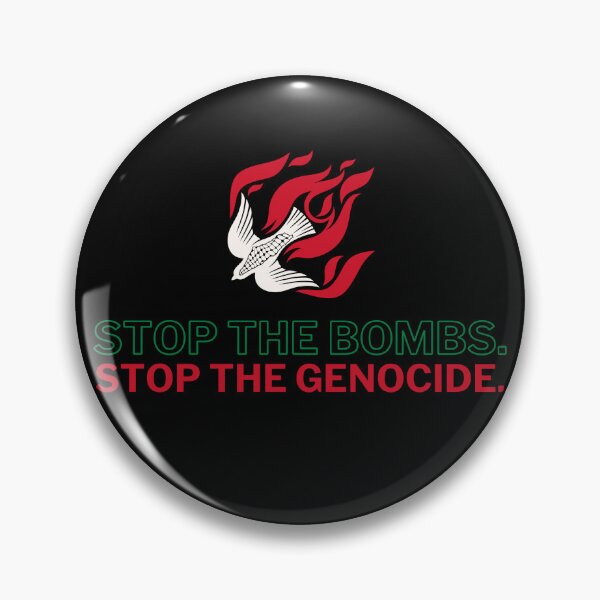 Item preview, Stop the Bombs. Stop the Genocide. — Free Palestine Activist Art designed and sold by Elle Fleetwood.