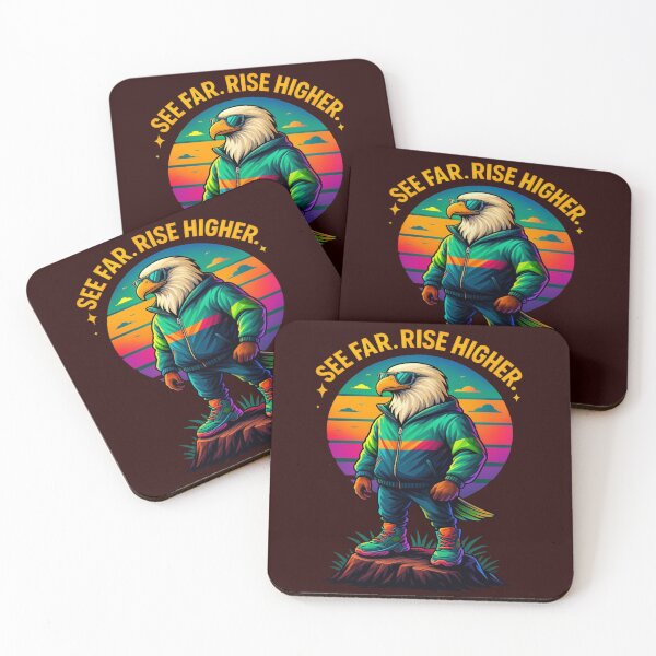 Item preview, "See Far. Rise Higher – Bold Eagle Streetwear Art" designed and sold by DevineCouture.