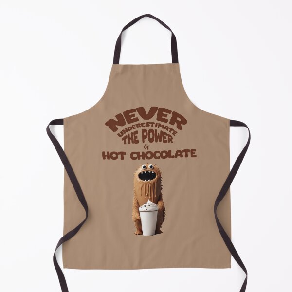 Item preview, NEVER UNDERSTIMATE THE POWER OF HOT CHOCOLATE designed and sold by La Loca.
