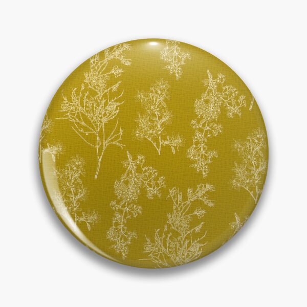 Item preview, Botanical Cottage Woven Look Pattern in Olive Chartreuse designed and sold by kierkegaard.