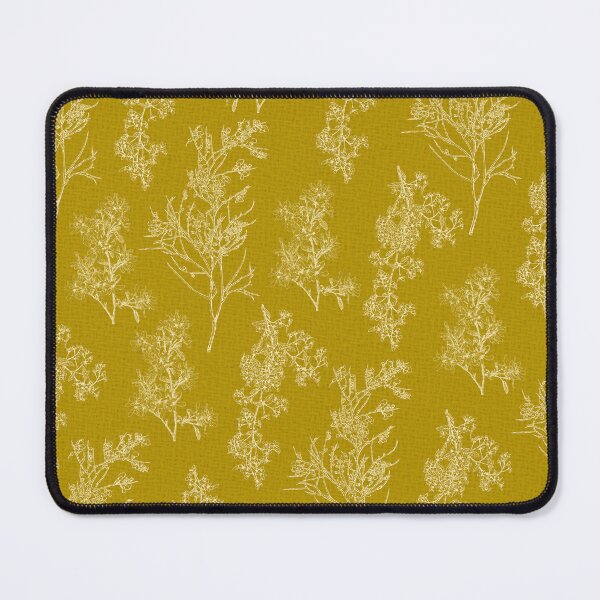 Item preview, Botanical Cottage Woven Look Pattern in Olive Chartreuse designed and sold by kierkegaard.
