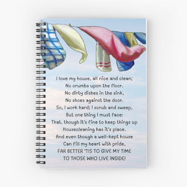 Item preview, House Cleaning Poem, Laundry on Line, Set Priorities, Family Life designed and sold by JoyfulWhimsy.