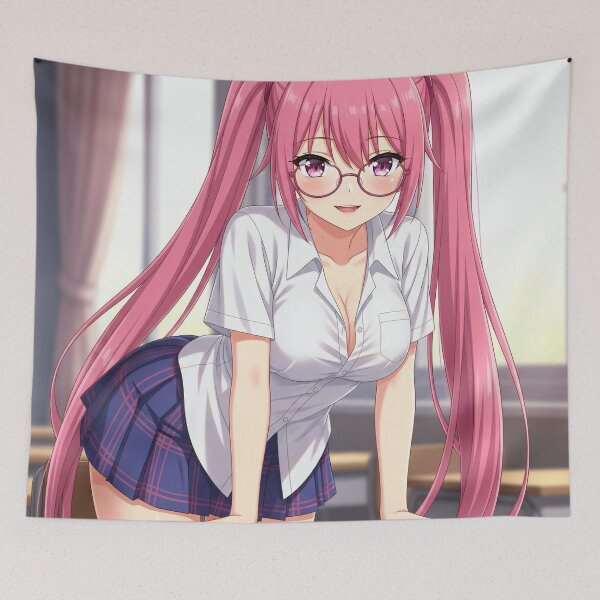 Item preview, School Sweet Pink Haired Waifu designed and sold by GerwantSHOP.