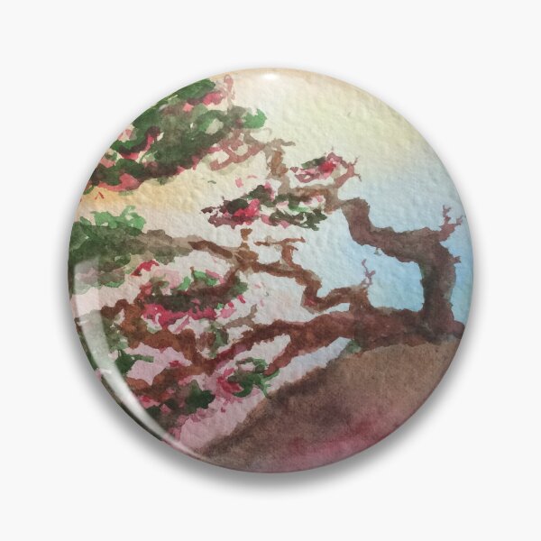 Item preview, Wind Blown Tree in watercolour, bonsai style. designed and sold by Dwyte2U2.