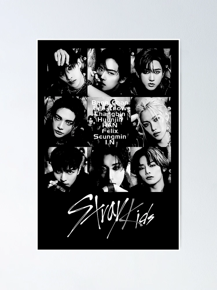 Stray Kids DominATE black and white tour signatures autographs