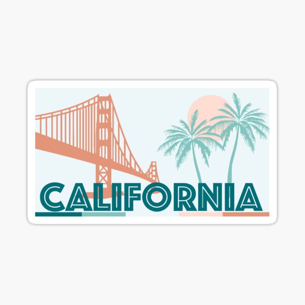 Vista previa del artículo con la obra «Pastel California», diseñado y vendido por WanderlustCreations.