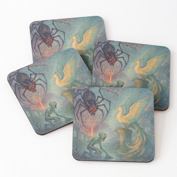 Item preview, Tsuchigumo, Simurgh and Drekavac 07 designed and sold by AIfolklore.