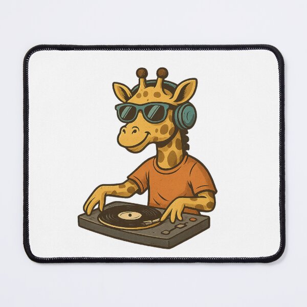 Item preview, DJ Giraffe – Party Animal Mix Vibes designed and sold by RowenaHicks.