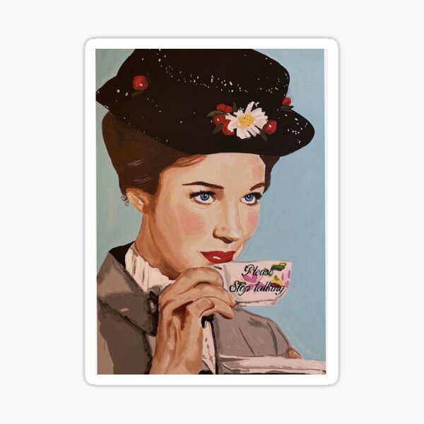 Vista previa del artículo con la obra «Mary Poppins», diseñado y vendido por Cine Merch.
