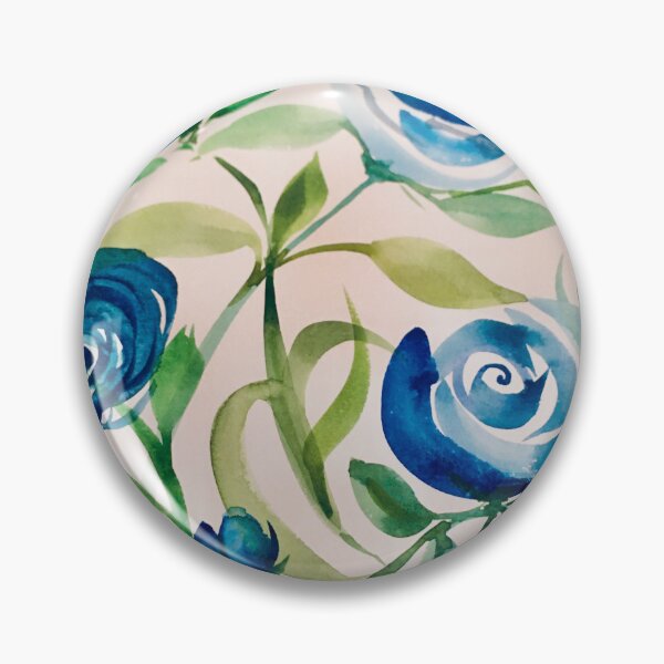 Blue roses bouquet Pin