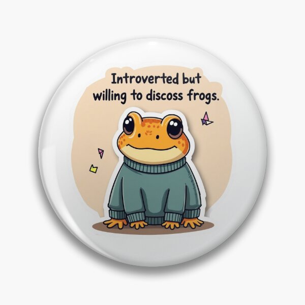 Item preview, Cute Horned Frog Sticker — Funny Kawaii Frog Decal v2 designed and sold by FalistY.
