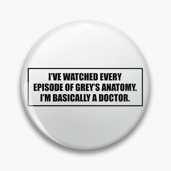Item preview, grey's anatomy i'm basically a doctor sticker grey's anatomy shirt designed and sold by emking5100.