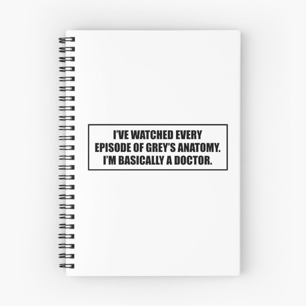Item preview, grey's anatomy i'm basically a doctor sticker grey's anatomy shirt designed and sold by emking5100.