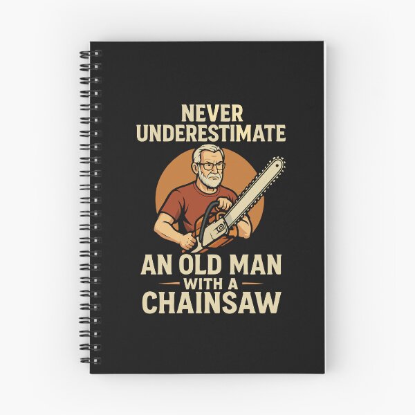 Item preview, Funny Lumberjack Gifts  Never Underestimate An Old Man With A Chainsaw Dad Joke  designed and sold by alenaz.