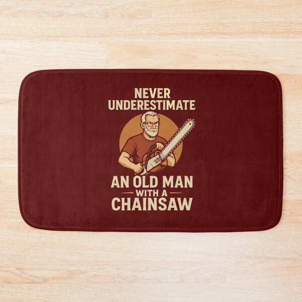 Item preview, Funny Lumberjack Gifts  Never Underestimate An Old Man With A Chainsaw Dad Joke  designed and sold by alenaz.