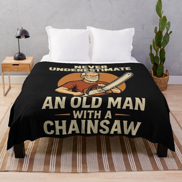 Item preview, Funny Lumberjack Gifts  Never Underestimate An Old Man With A Chainsaw Dad Joke  designed and sold by alenaz.