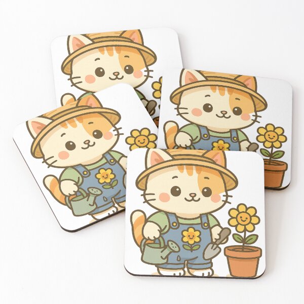 Item preview, Gardener Kitten - Kawaii Design designed and sold by Doostod.