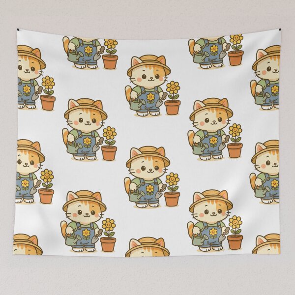 Item preview, Gardener Kitten - Kawaii Design designed and sold by Doostod.