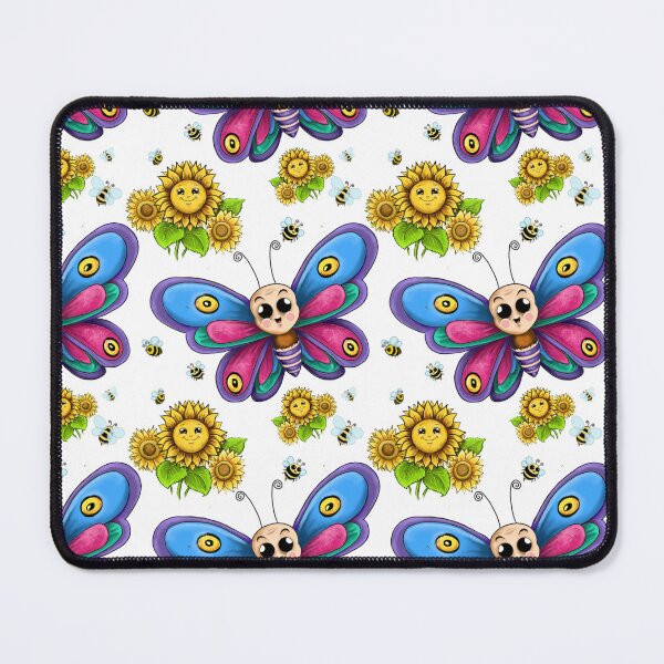 Item preview, Butterflies and Sunflowers repeating Pattern  designed and sold by MagicFez.