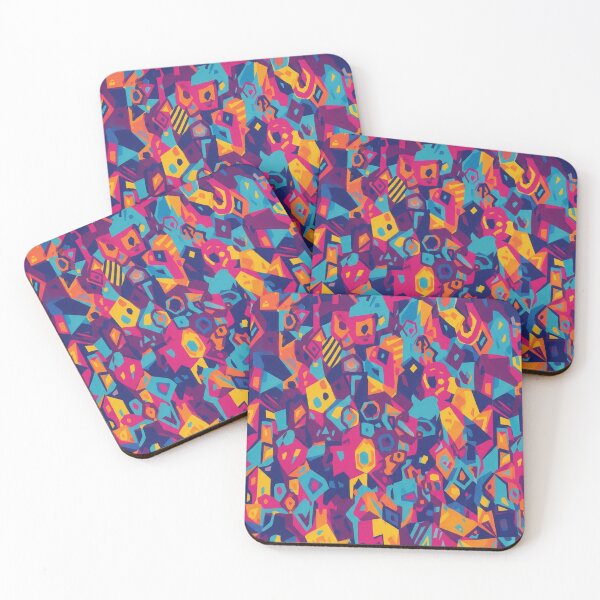 Item preview, Vibrant Geometric Pattern – Colorful Polygonal Art designed and sold by RWADSTUDIO.