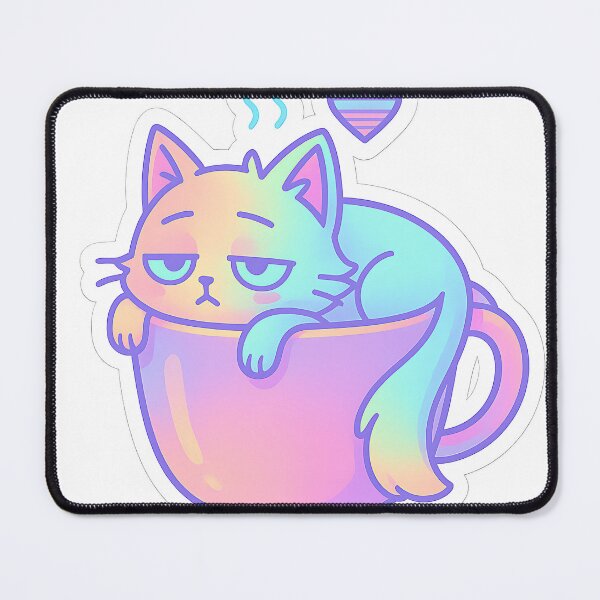 Item preview, Cat Cafe Mood designed and sold by Throwback Trends.