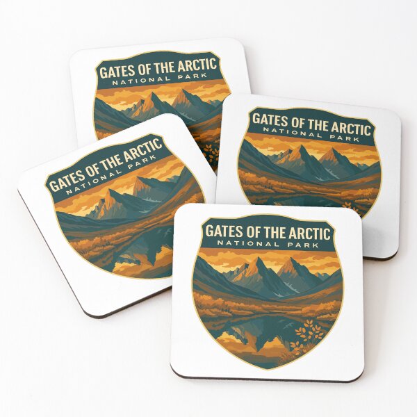 Item preview, Gates of the Arctic National Park Retro Wilderness Sticker designed and sold by Ismeal Von.