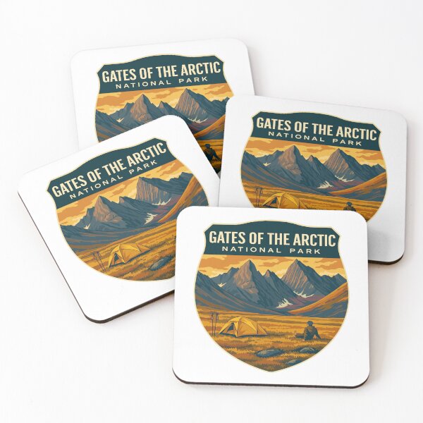 Item preview, Gates of the Arctic National Park Retro Wilderness Sticker designed and sold by Ismeal Von.