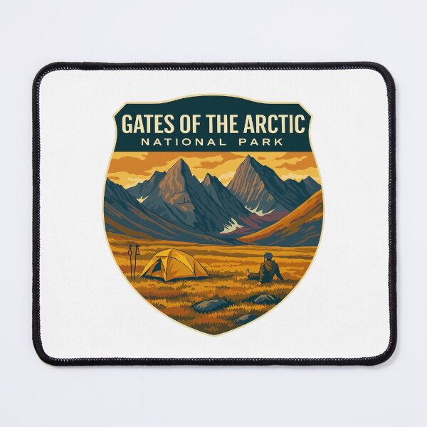 Item preview, Gates of the Arctic National Park Retro Wilderness Sticker designed and sold by Ismeal Von.