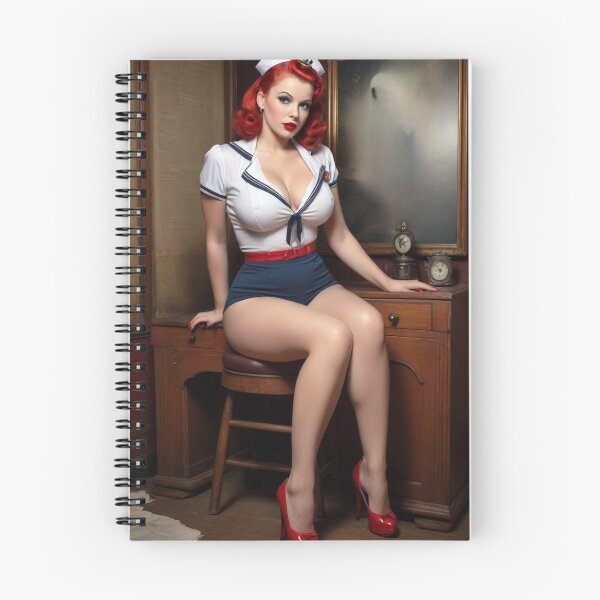 Item preview, Patriotic Pin-Up: Vintage 1940s Coast Guard Beauty designed and sold by MissSaylor.