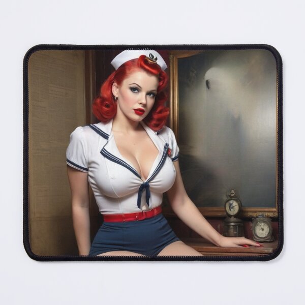 Item preview, Patriotic Pin-Up: Vintage 1940s Coast Guard Beauty designed and sold by MissSaylor.