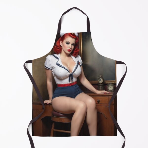 Item preview, Patriotic Pin-Up: Vintage 1940s Coast Guard Beauty designed and sold by MissSaylor.