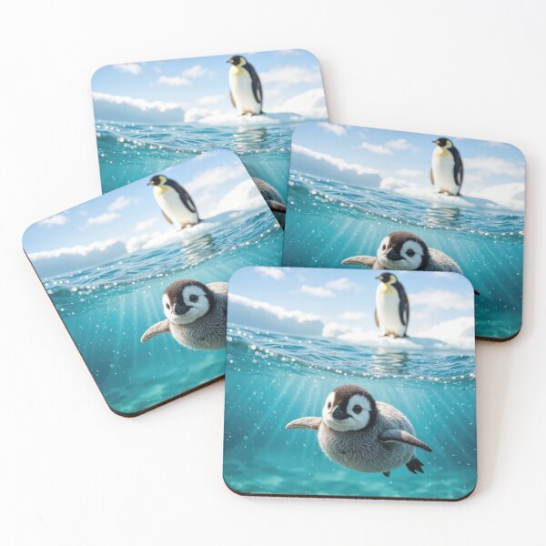 Item preview, Penguin Chick First Swim designed and sold by Maria Dryfhout.