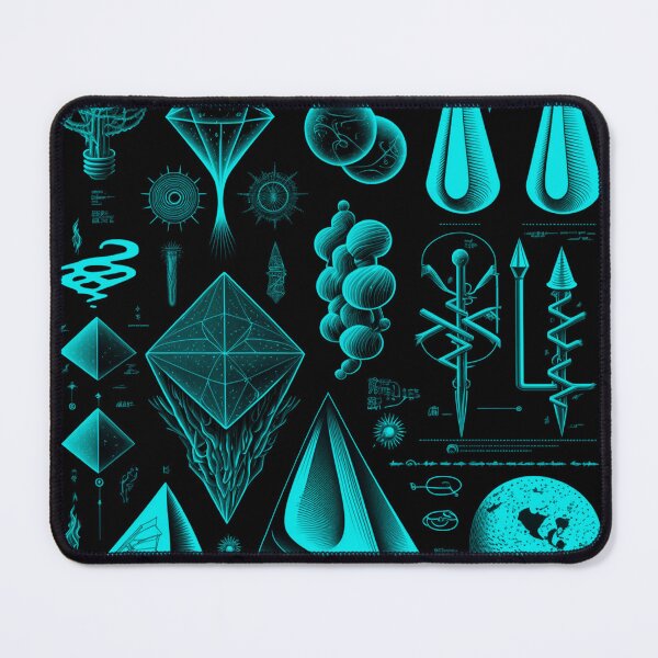 Item preview, Futuristic Sci‑Fi Diagrams Tech Blueprint designed and sold by Jcat7.