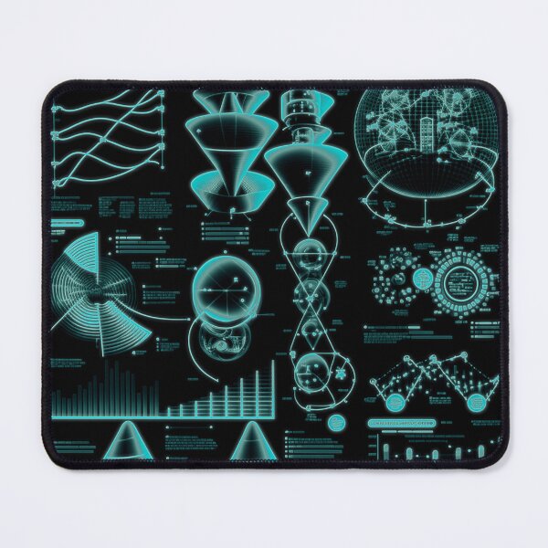 Item preview, Futuristic Sci‑Fi Diagrams Tech Blueprint designed and sold by Jcat7.