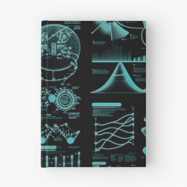 Item preview, Futuristic Sci‑Fi Diagrams Tech Blueprint designed and sold by Jcat7.
