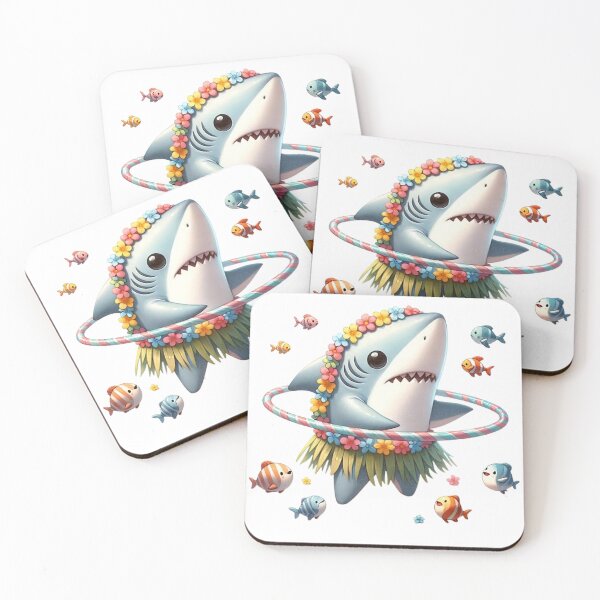 Item preview, 11 Cute Cartoon Shark Clipart Watercolor White Shark Sea Animals  designed and sold by The Art Vibe.