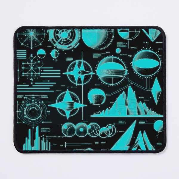 Item preview, Futuristic Sci‑Fi Diagrams Tech Blueprint designed and sold by Jcat7.