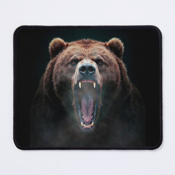 Item preview, Grizzly Bear Hike Camp Vintage Angry Brown Bear designed and sold by JRRTs.