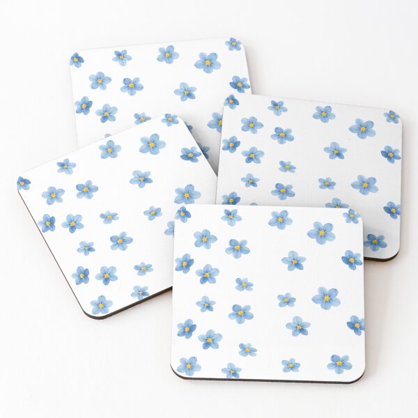Item preview, Forget Me Not Blue Flowers Watercolor Illustration – Delicate Floral Design designed and sold by PnrArtDesign.