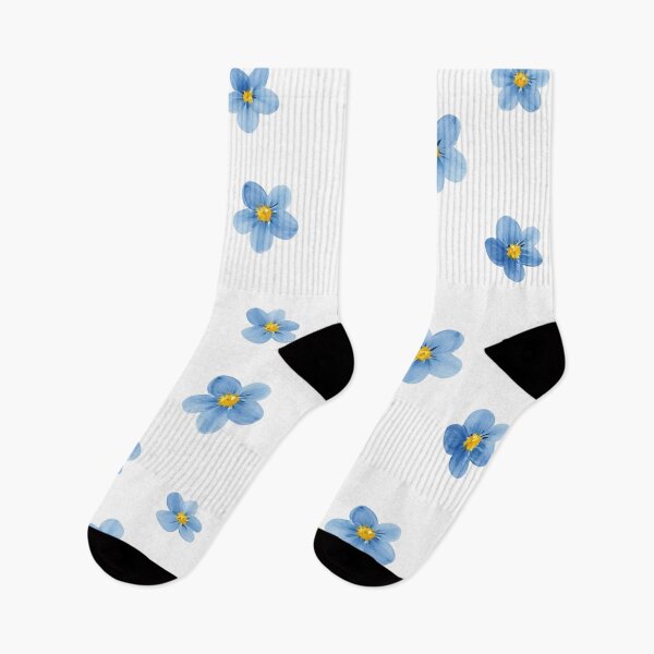 Item preview, Forget Me Not Blue Flowers Watercolor Illustration – Delicate Floral Design designed and sold by PnrArtDesign.