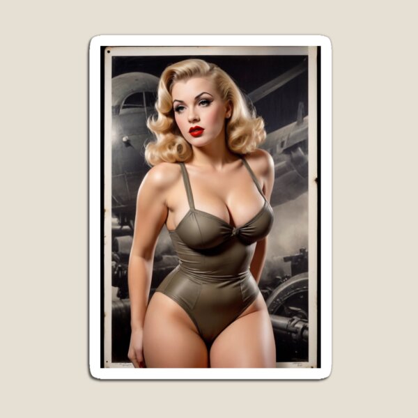 Item preview, Service Siren: Vintage 1940s Military Pin-Up designed and sold by MissSaylor.