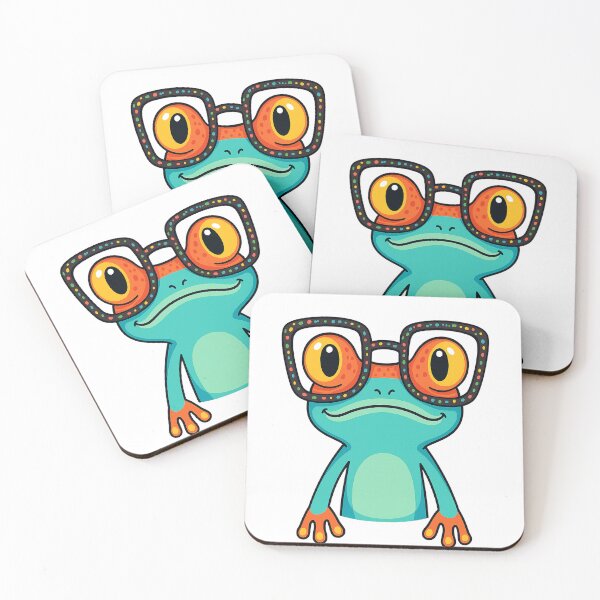 Item preview, Cool Cartoon Frog with Funky Glasses designed and sold by Sadia  Jannat.