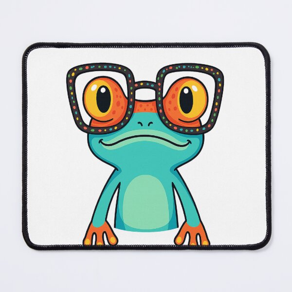 Item preview, Cool Cartoon Frog with Funky Glasses designed and sold by Sadia  Jannat.
